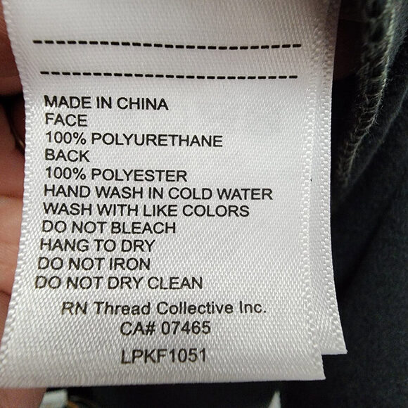 Laundry by Shelli Segal Green Vegan Leather Joggers Size 1X - Picture 7 of 8